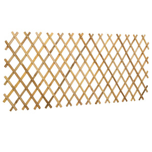 Επεκτάσιμο πλέγμα φράχτη 2 pcs Ανοιχτό καφέ 100 x 105 εκ. - Pakobazaar