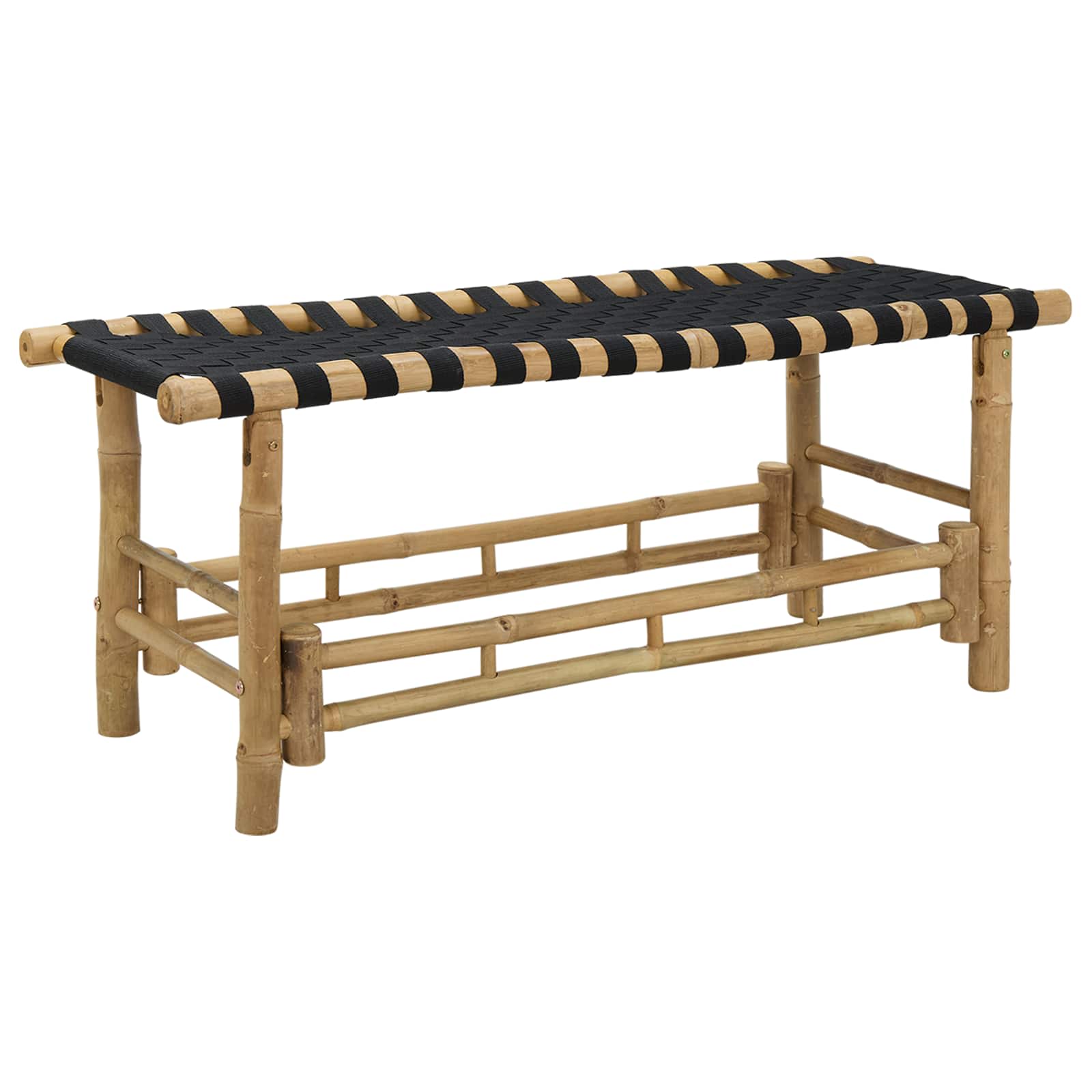 Παγκάκι κήπου Φυσικό 110 x 38 x 40 εκ Μπαμπού - Pakobazaar