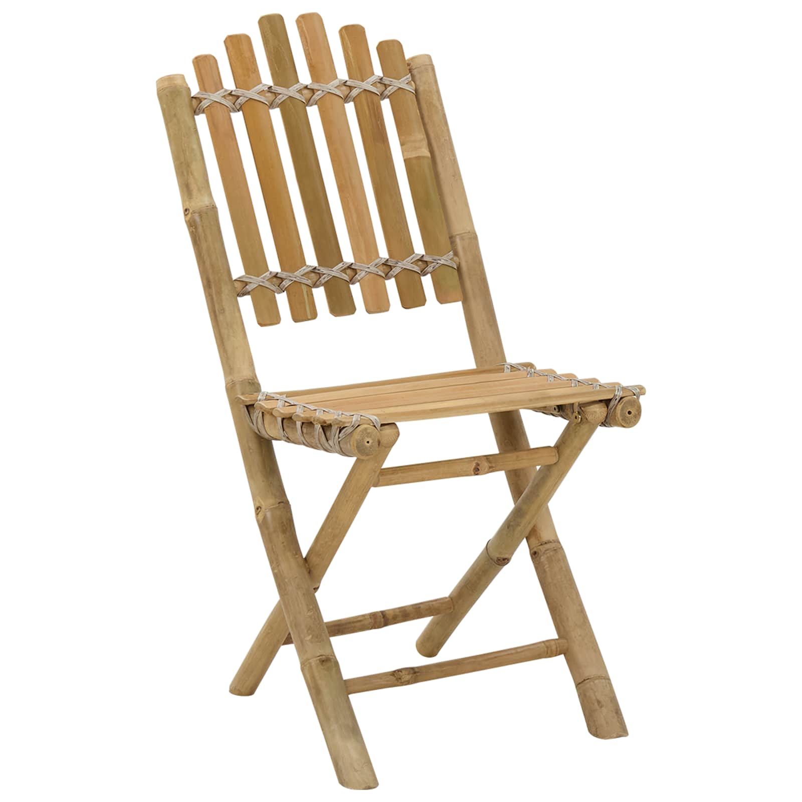 Καρέκλα Κήπου 4 pcs Φυσικό 42 x 53 x 90 εκ Μπαμπού - Pakobazaar