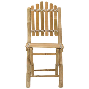 Καρέκλα Κήπου 4 pcs Φυσικό 42 x 53 x 90 εκ Μπαμπού - Pakobazaar