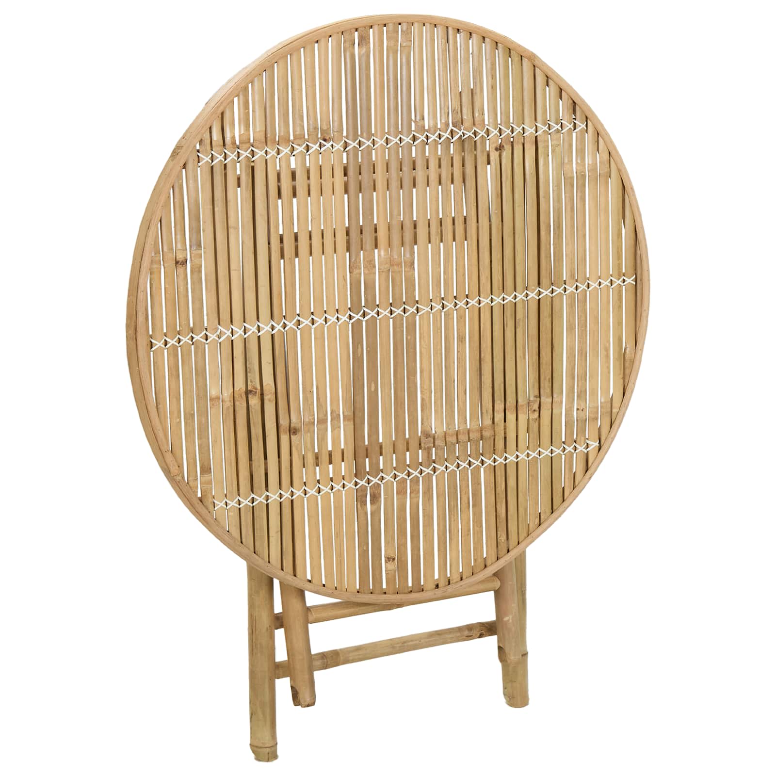 Τραπέζι Κήπου Φυσικό 80 x 70 cm Μπαμπού - Pakobazaar