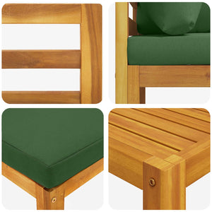 Σετ Καναπέ 6 τμχ. Φυσικό Στερεό Ξύλο Ακακίας - Pakobazaar