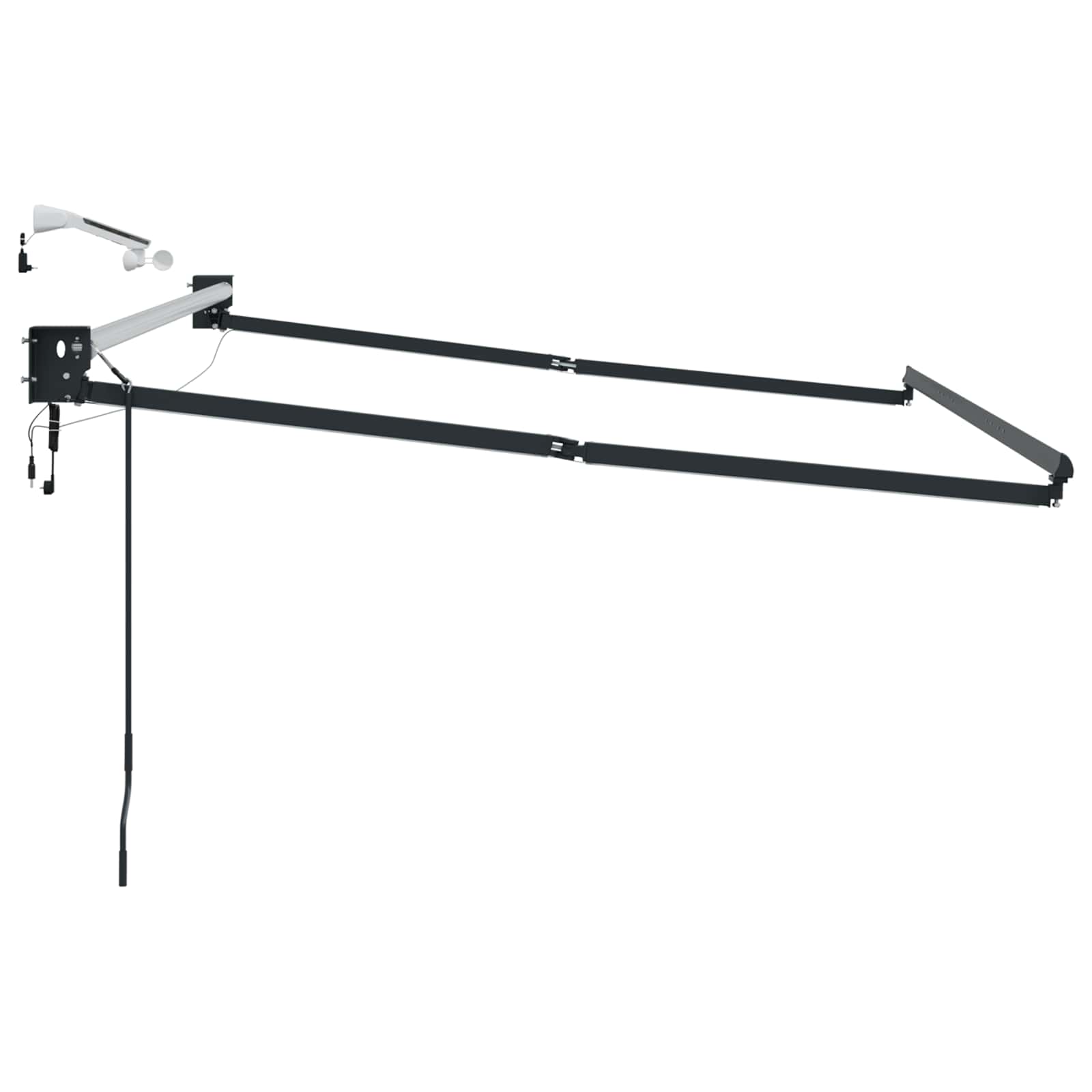 Ηλεκτρικό Ανακλινόμενο Κάθισμα Ανθρακί 2,5 x 2 m Αλουμίνιο - Pakobazaar