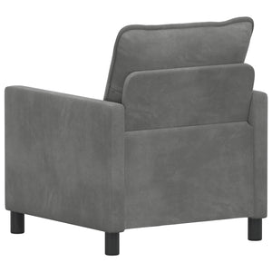 Καναπές Σκούρο Γκρι 76 x 81 x 87,5 εκ Βελούδο - Pakobazaar