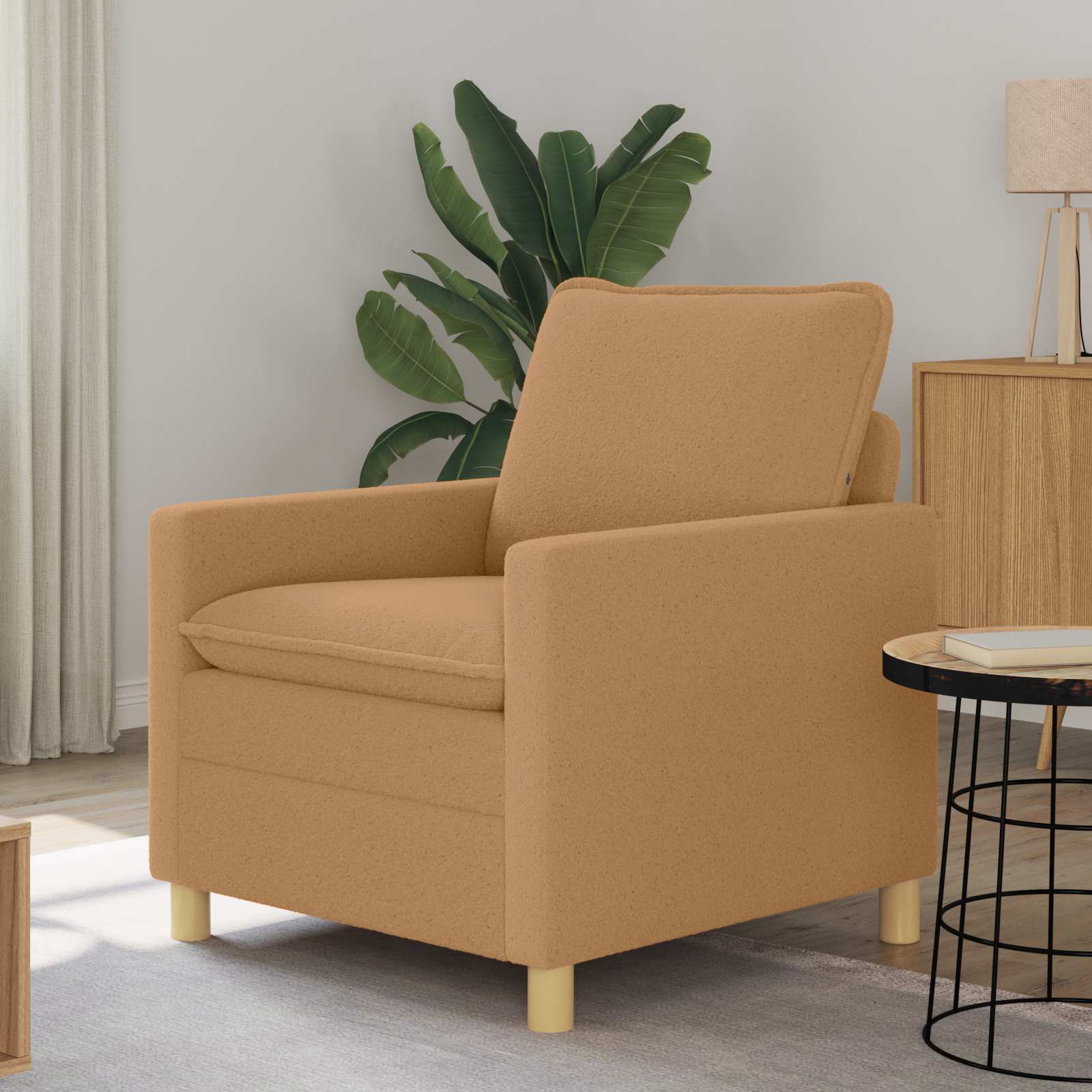 Καναπές Μπεζ 76 x 81 x 87,5 εκ Ύφασμα - Pakobazaar