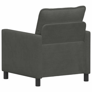 Καναπές Σκούρο Γκρι 76 x 81 x 87,5 εκ Ύφασμα - Pakobazaar