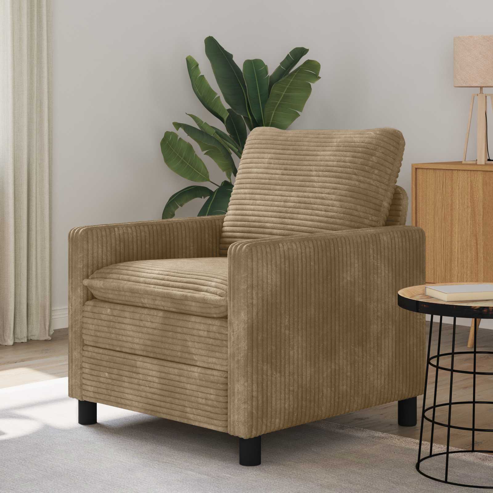 Καναπές Taupe 76 x 81 x 87,5 εκ Πολυεστέρας - Pakobazaar