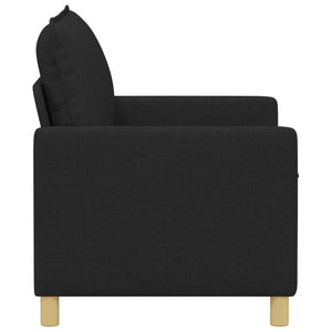 Καναπές Μαύρο 126 x 81 x 87,5 εκ Ύφασμα - Pakobazaar
