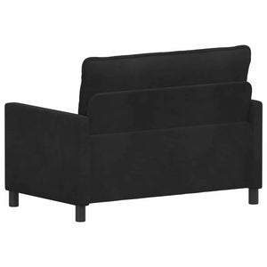 Καναπές Μαύρο 126 x 81 x 87,5 εκ Βελούδο - Pakobazaar