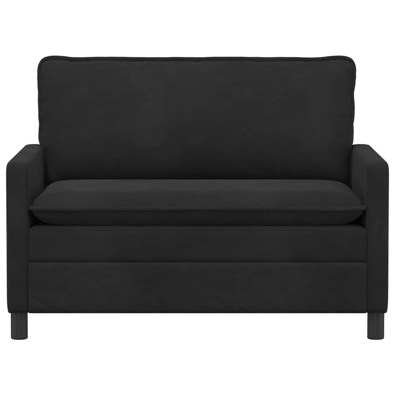 Καναπές Μαύρο 126 x 81 x 87,5 εκ Βελούδο - Pakobazaar