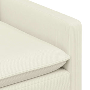 Καναπές Κρεμ 126 x 81 x 87,5 εκ Ύφασμα - Pakobazaar