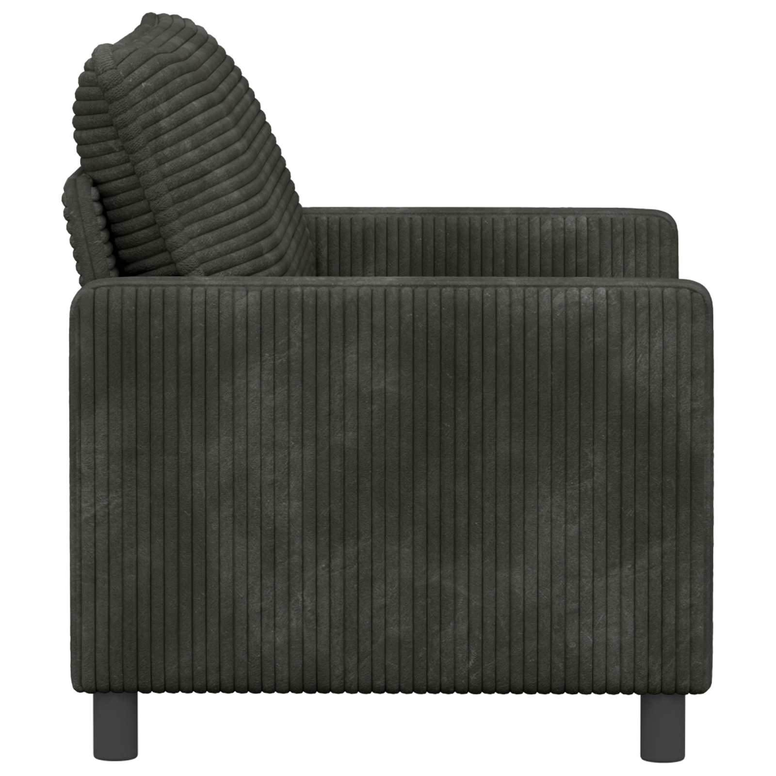 Καναπές Ανθρακί 126 x 81 x 87,5 εκ Πολυεστέρας - Pakobazaar