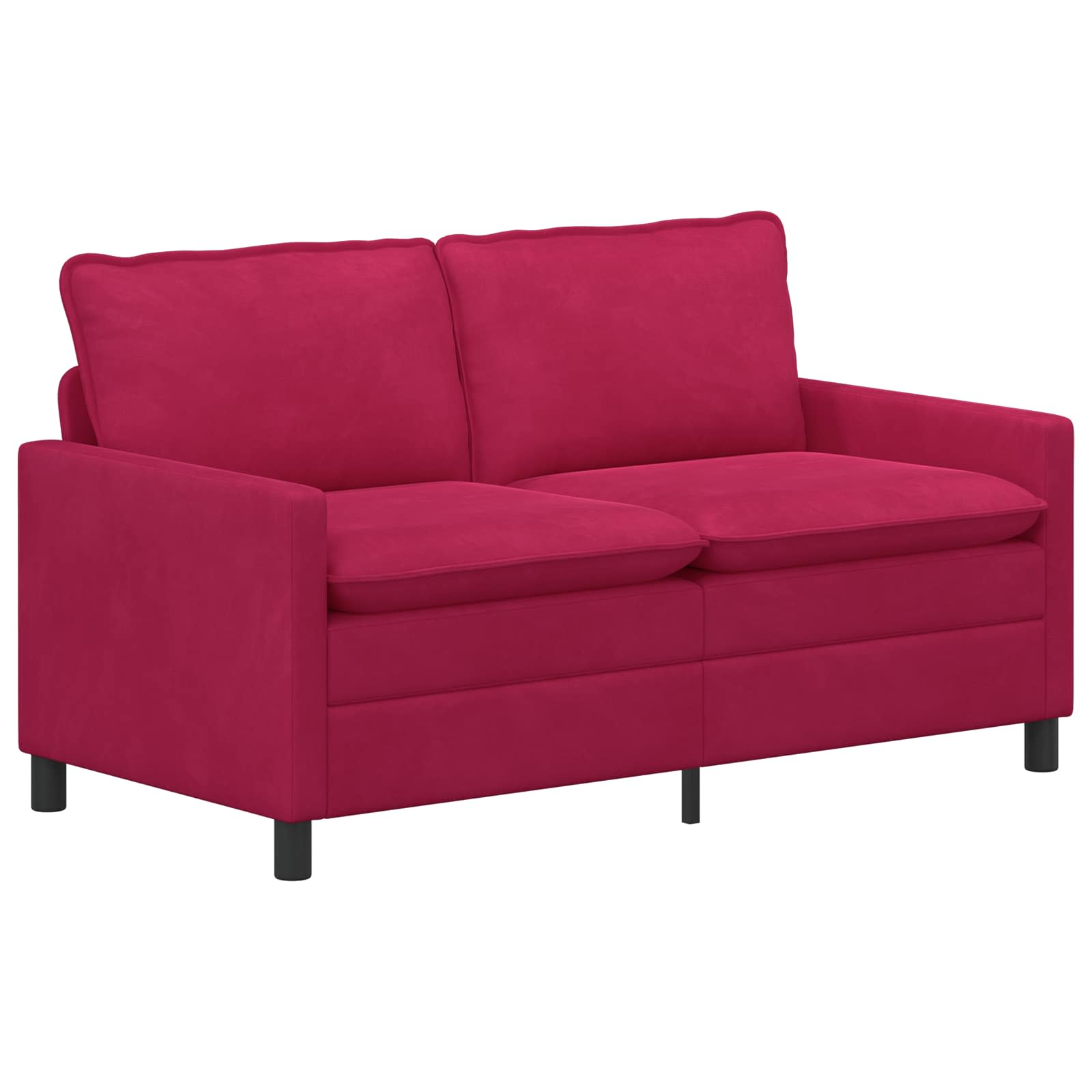 Καναπές Κόκκινο 156 x 81 x 87,5 εκ Βελούδο - Pakobazaar