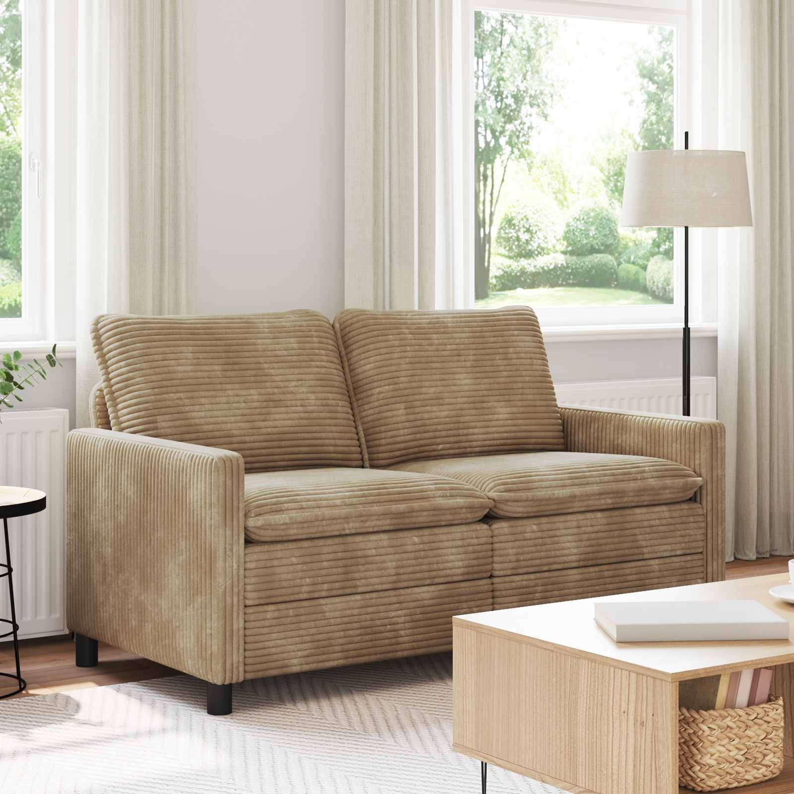 Καναπές Taupe 156 x 81 x 87,5 εκ Πολυεστέρας - Pakobazaar