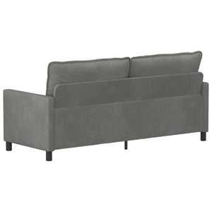 Καναπές Σκούρο Γκρι 196 x 81 x 87,5 εκ. Βελούδο - Pakobazaar