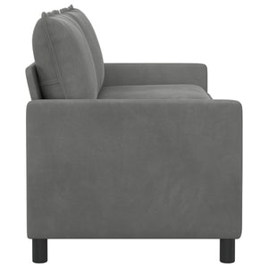 Καναπές Σκούρο Γκρι 196 x 81 x 87,5 εκ. Βελούδο - Pakobazaar