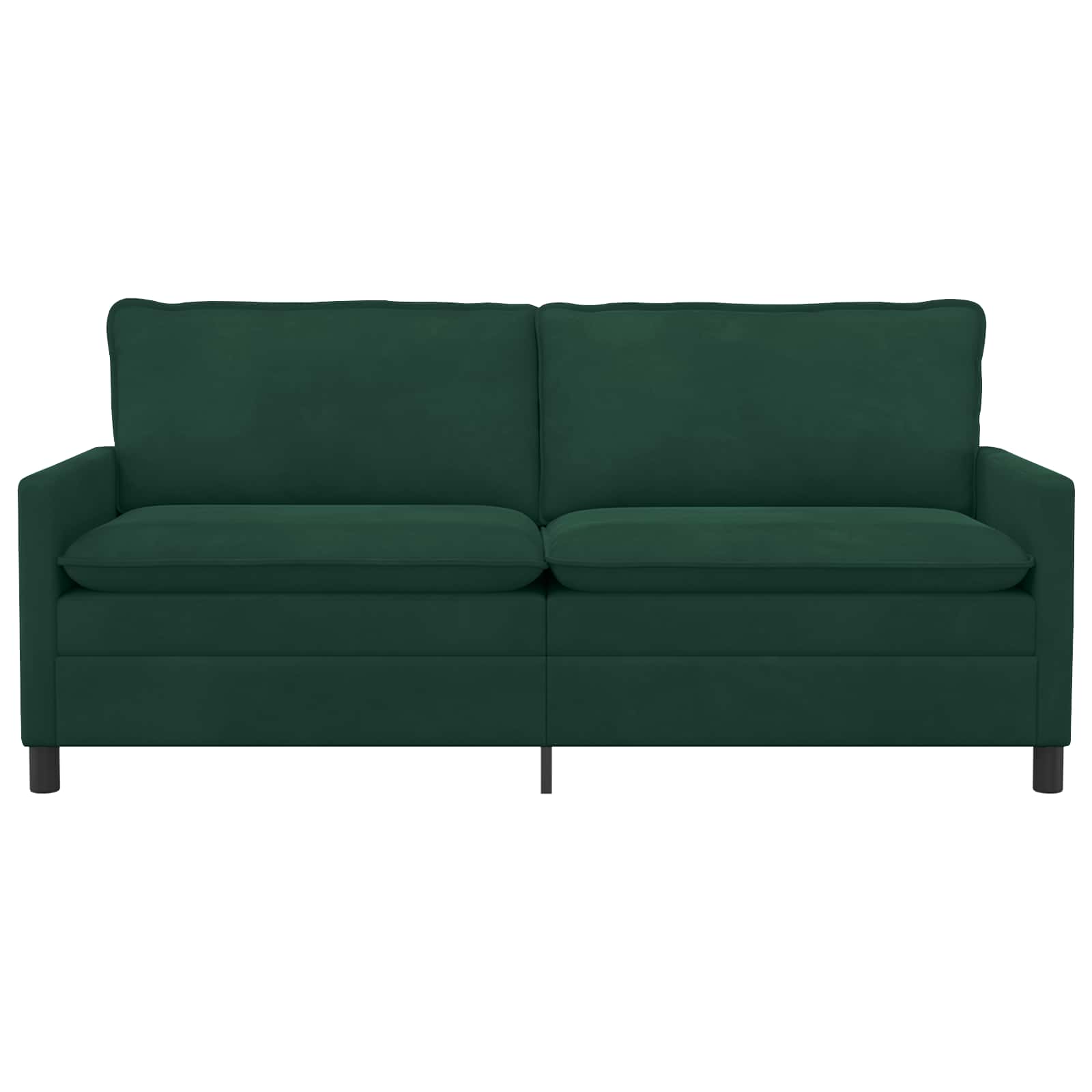 Καναπές Σκούρο Πράσινο 196 x 81 x 87,5 εκ. Βελούδο - Pakobazaar