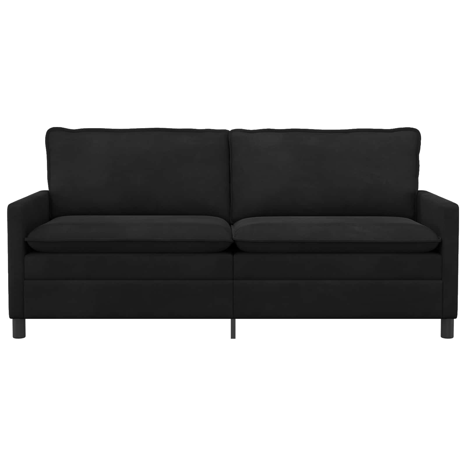 Καναπές Μαύρο 196 x 81 x 87,5 εκ. Βελούδο - Pakobazaar
