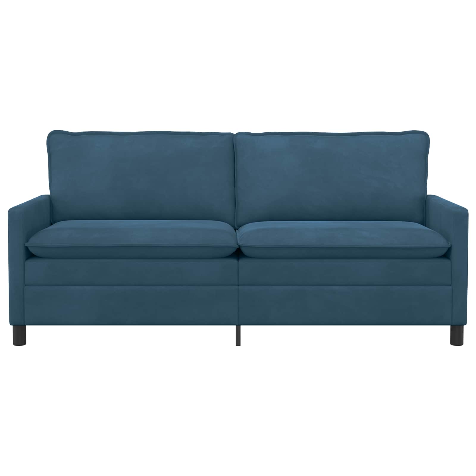 Καναπές Μπλε 196 x 81 x 87,5 εκ. Βελούδο - Pakobazaar
