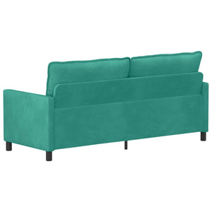Καναπές Τιρκουάζ 196 x 81 x 87,5 εκ. Βελούδο - Pakobazaar