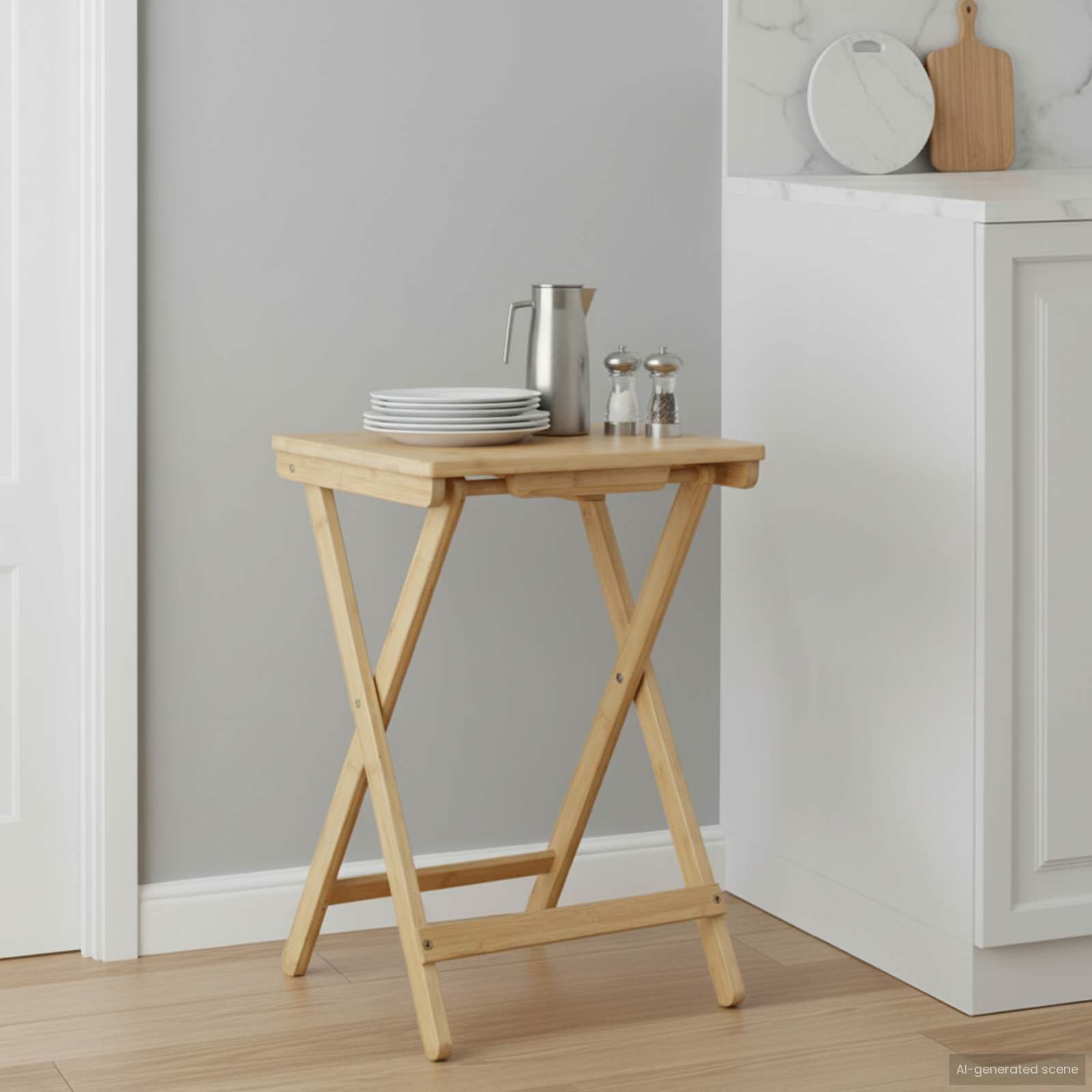 Τραπέζι Κουζίνας Φυσικό 40 x 30 x 53,5 εκ Μπαμπού - Pakobazaar