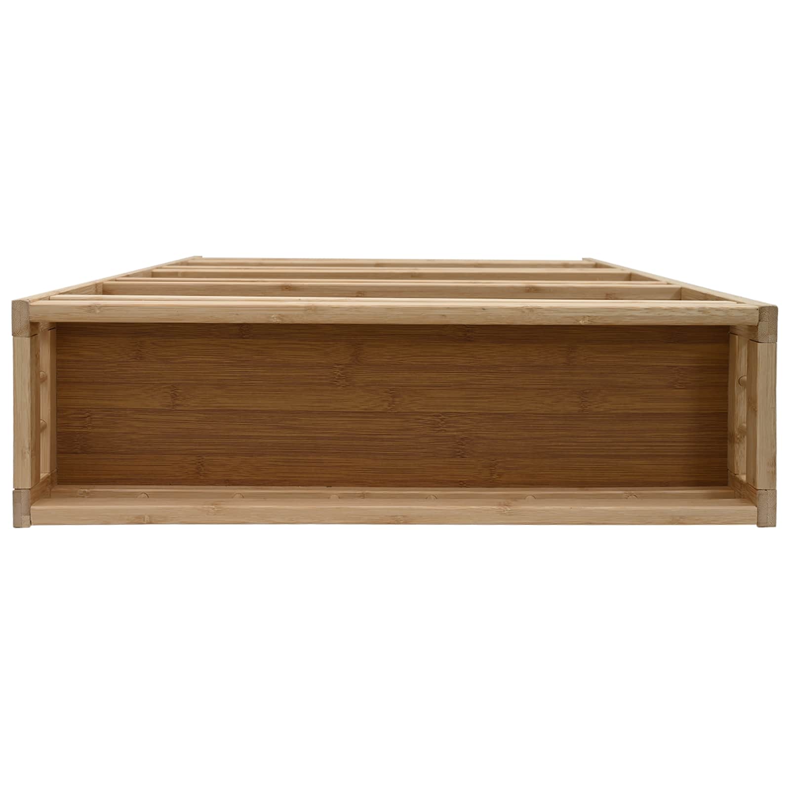 Καλάθι κουζίνας με ρόδες Φυσικό 60 x 18 x 97 εκ. Μπαμπού - Pakobazaar