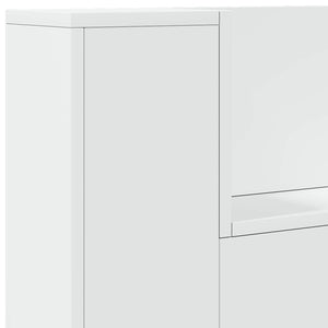 Κεφαλάρι με ράφι Λευκό 120 x 16,5 x 103,5 cm Επεξεργασμένο ξύλο - Pakobazaar