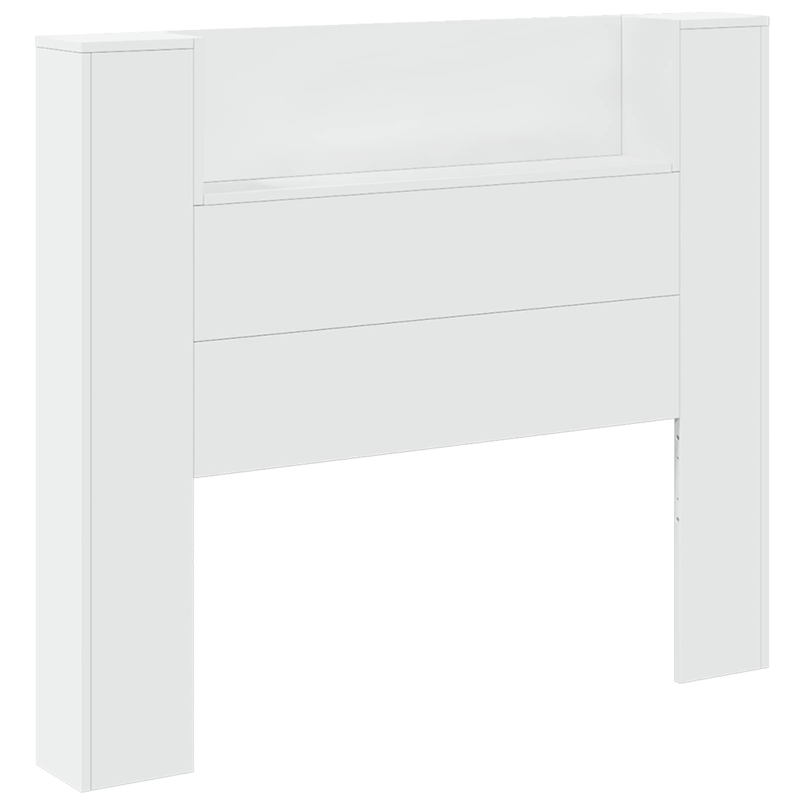 Κεφαλάρι με ράφι Λευκό 120 x 16,5 x 103,5 cm Επεξεργασμένο ξύλο - Pakobazaar