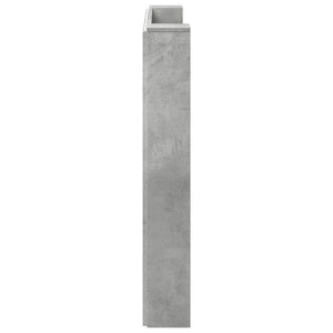 Κεφαλάρι με ράφι Σκυρόδεμα Γκρι 140 x 16,5 x 103,5 cm - Pakobazaar
