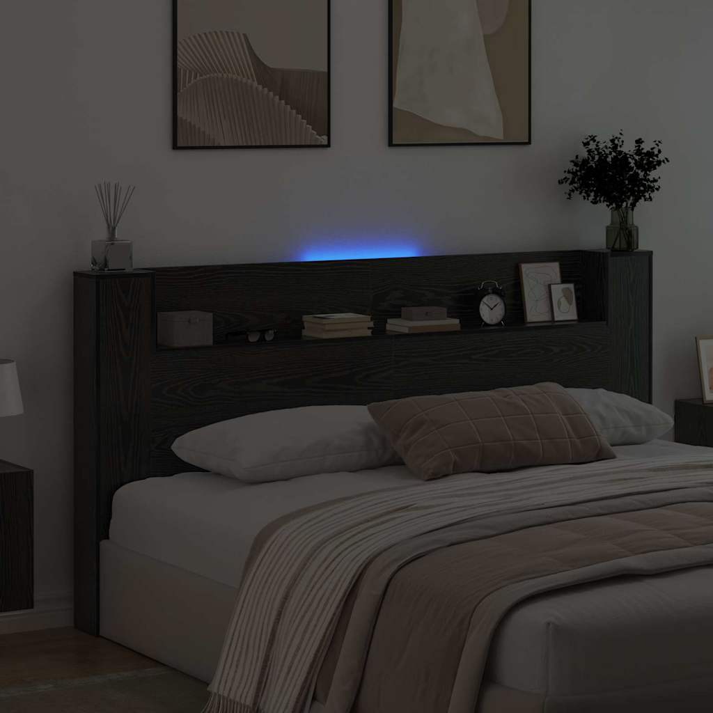 Κεφαλάρι Μαύρη Οξυά 200 x 15 x 103,5 εκ. Επεξεργασμένο ξύλο