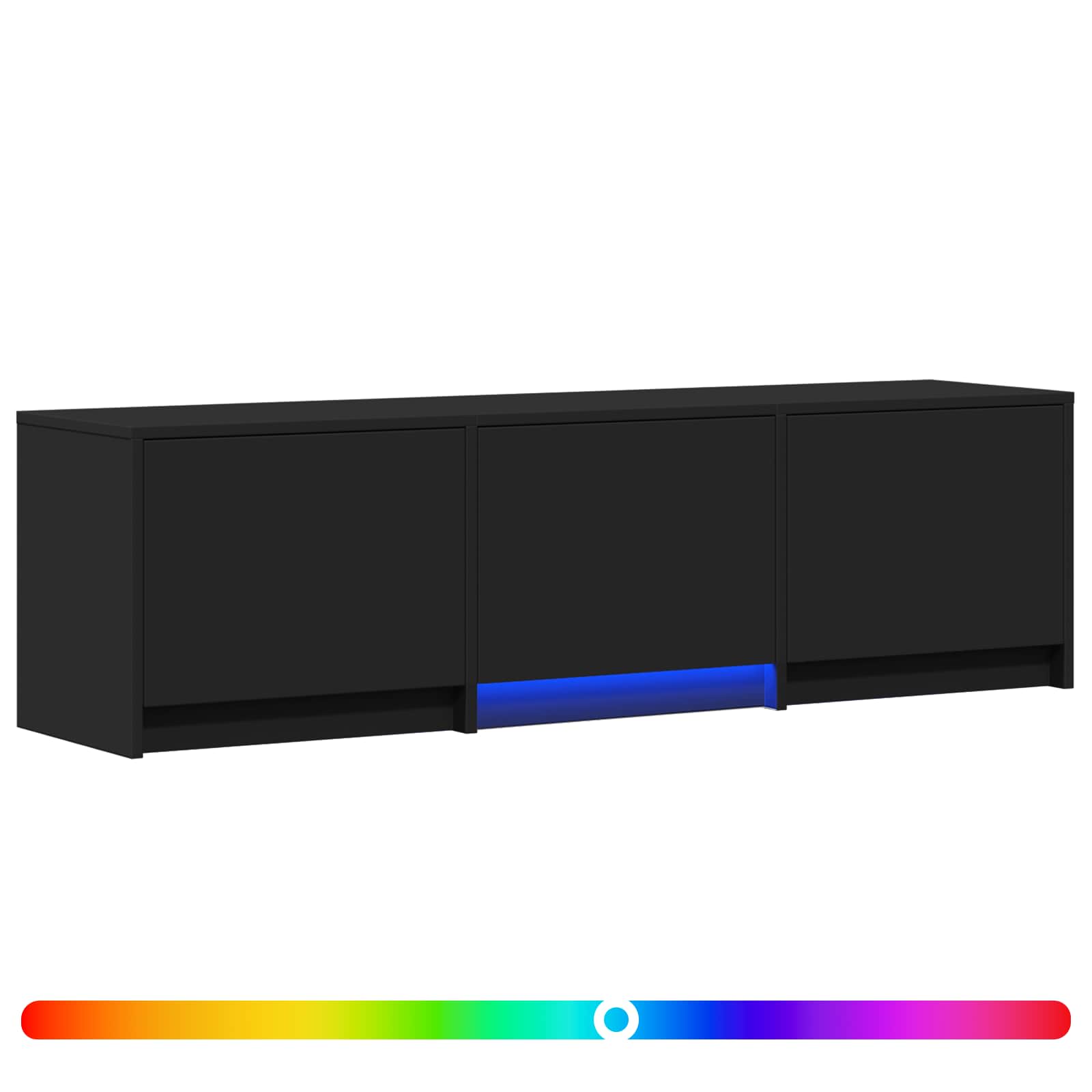 Τηλεοπτική βιβλιοθήκη με LED με LED Μαύρο 140 x 34 x 40 εκ - Pakobazaar