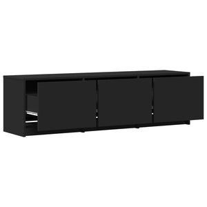 Τηλεοπτική βιβλιοθήκη με LED με LED Μαύρο 140 x 34 x 40 εκ - Pakobazaar