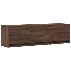 Τηλεοπτική βιβλιοθήκη με LED με LED Καφέ δρυς 140 x 34 x 40 εκ - Pakobazaar