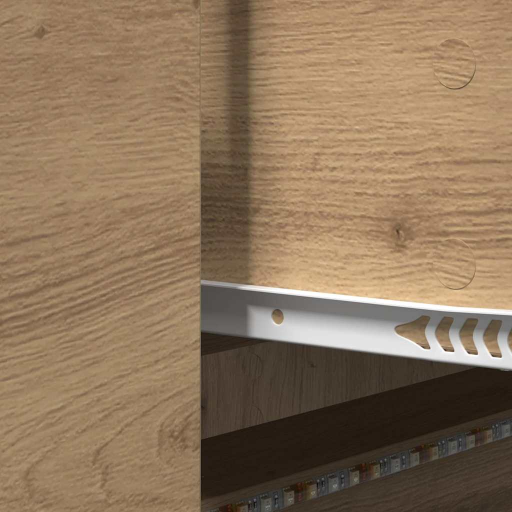 Τηλεοπτική βιβλιοθήκη με LED Καρυδιά Χειροποίητης Εργασίας