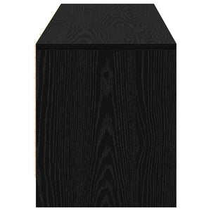 Τηλεοπτική βιβλιοθήκη με LED Μαύρη Δρυς 140 x 34 x 40 εκ