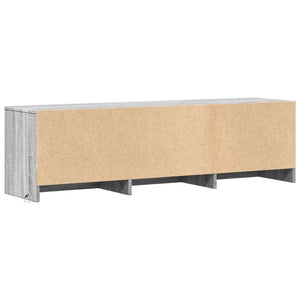 Τηλεοπτική βιβλιοθήκη με LED Γκρι Σονομά 140 x 34 x 40 εκ - Pakobazaar