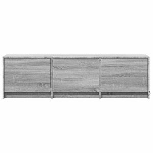 Τηλεοπτική βιβλιοθήκη με LED Γκρι Σονομά 140 x 34 x 40 εκ - Pakobazaar