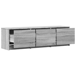 Τηλεοπτική βιβλιοθήκη με LED Γκρι Σονομά 140 x 34 x 40 εκ - Pakobazaar