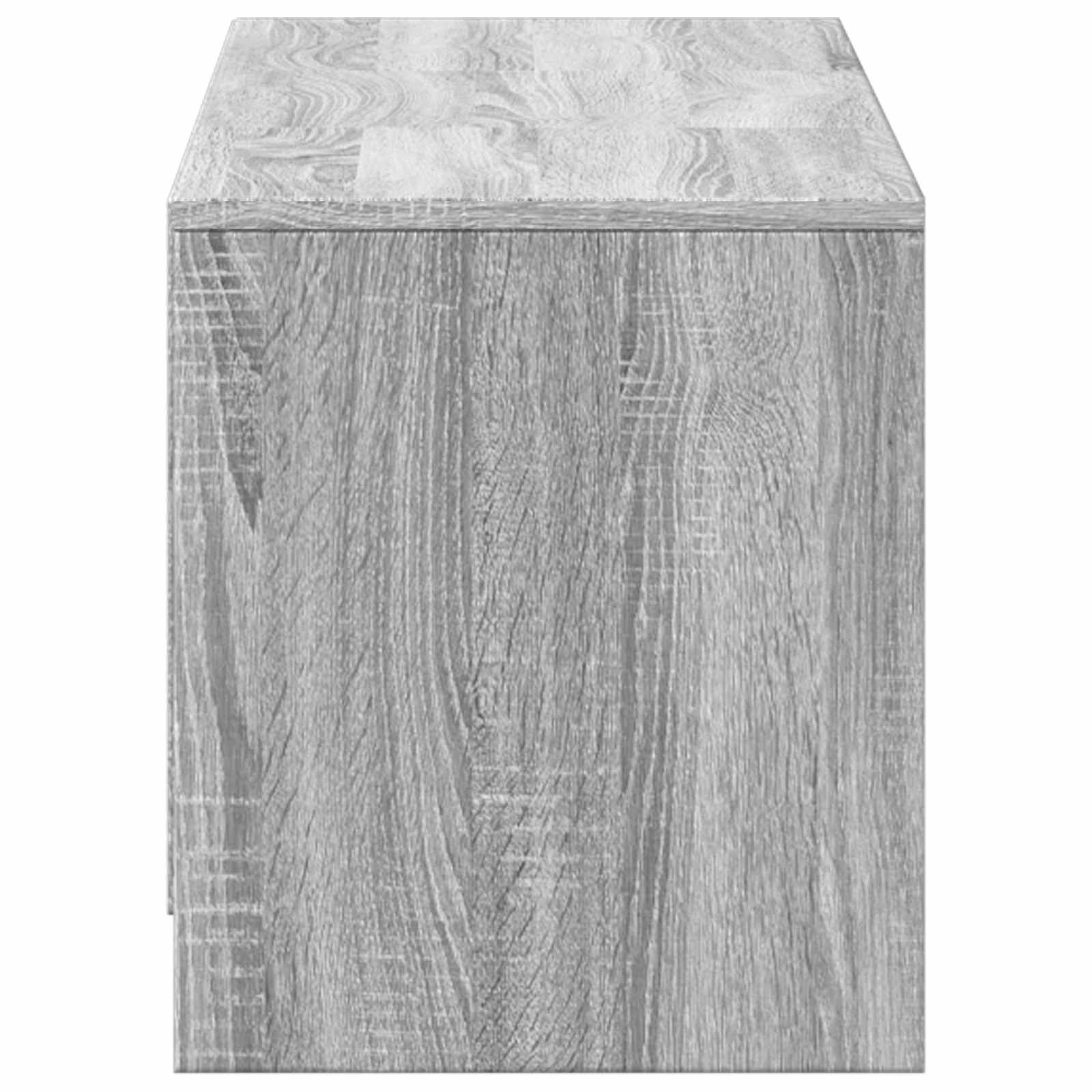 Τηλεοπτική βιβλιοθήκη με LED Γκρι Σονομά 140 x 34 x 40 εκ - Pakobazaar