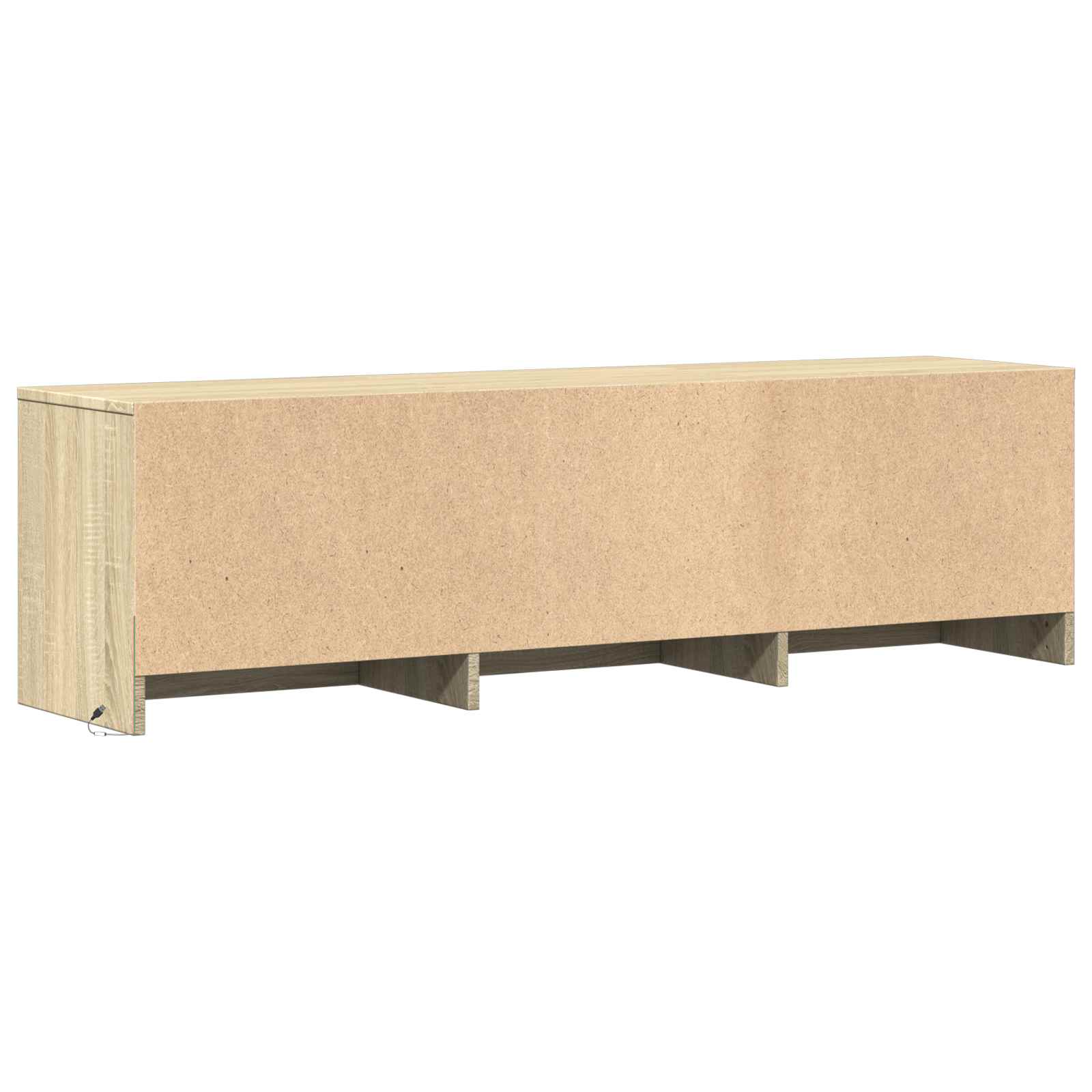 Τηλεοπτική βιβλιοθήκη με LED Δρύς Sonoma 140 x 34 x 40 εκ - Pakobazaar