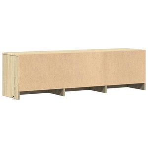 Τηλεοπτική βιβλιοθήκη με LED Δρύς Sonoma 140 x 34 x 40 εκ - Pakobazaar