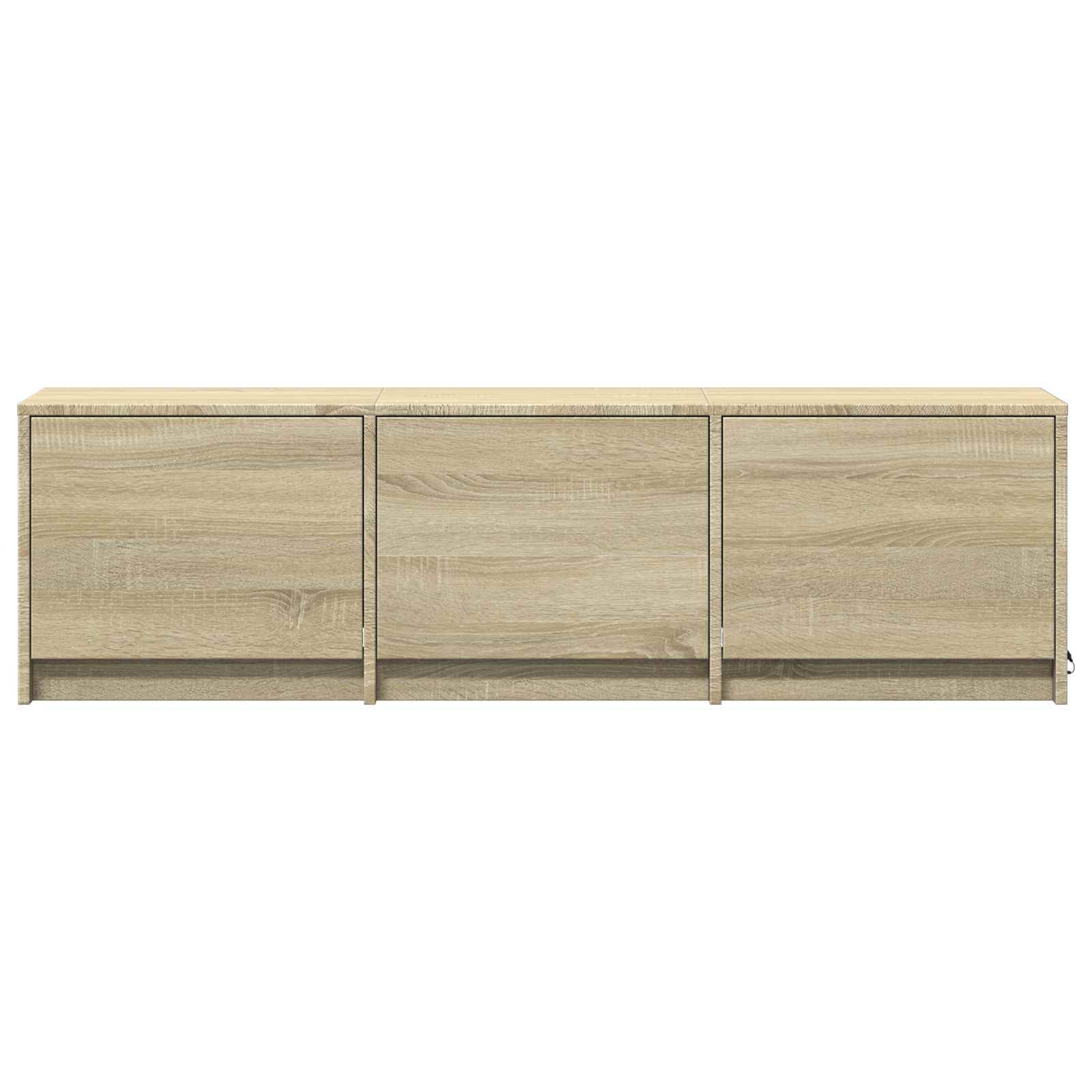 Τηλεοπτική βιβλιοθήκη με LED Δρύς Sonoma 140 x 34 x 40 εκ - Pakobazaar