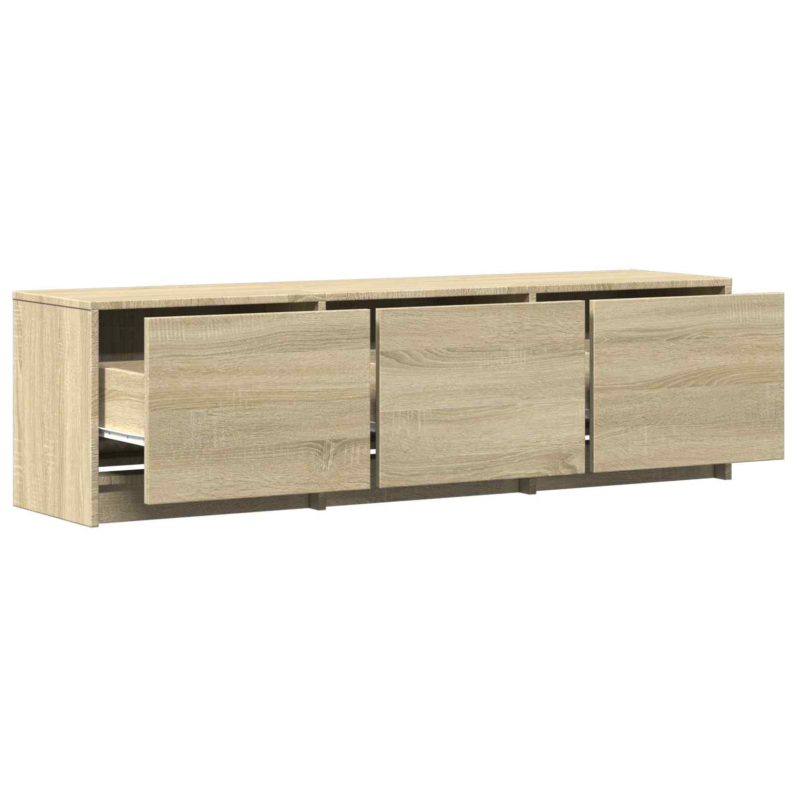 Τηλεοπτική βιβλιοθήκη με LED Δρύς Sonoma 140 x 34 x 40 εκ - Pakobazaar