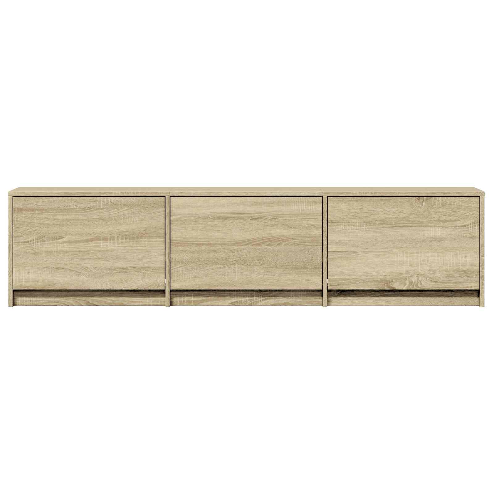 Τηλεοπτική βιβλιοθήκη με LED Δρύς Sonoma 165 x 34 x 40 εκ. - Pakobazaar