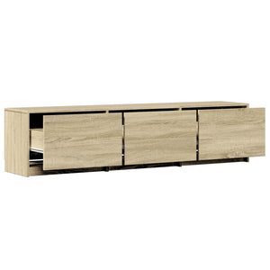 Τηλεοπτική βιβλιοθήκη με LED Δρύς Sonoma 165 x 34 x 40 εκ. - Pakobazaar