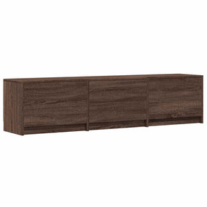 Τηλεοπτική βιβλιοθήκη με LED με LED Καφέ δρυς 165 x 34 x 40 εκ. - Pakobazaar