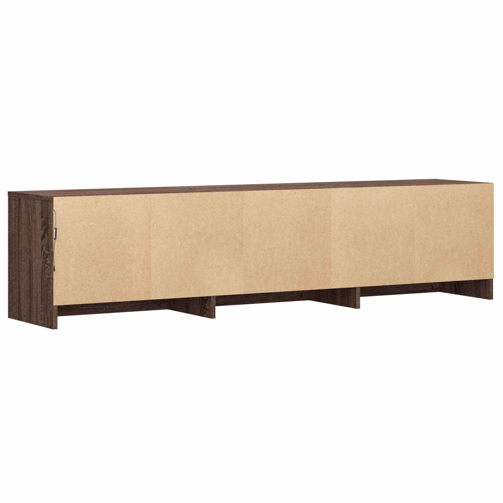 Τηλεοπτική βιβλιοθήκη με LED με LED Καφέ δρυς 165 x 34 x 40 εκ. - Pakobazaar