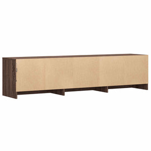 Τηλεοπτική βιβλιοθήκη με LED με LED Καφέ δρυς 165 x 34 x 40 εκ. - Pakobazaar