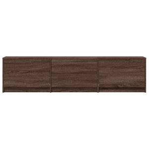 Τηλεοπτική βιβλιοθήκη με LED με LED Καφέ δρυς 165 x 34 x 40 εκ. - Pakobazaar