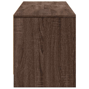 Τηλεοπτική βιβλιοθήκη με LED με LED Καφέ δρυς 165 x 34 x 40 εκ. - Pakobazaar